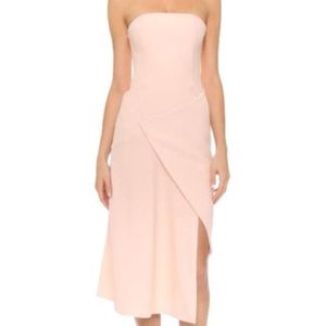 Nicholas wrap pink dress